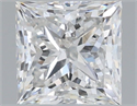 Natural Diamond 1.54 Carats, Princess with  Cut, F Color, I1 Clarity and Certified by IGI