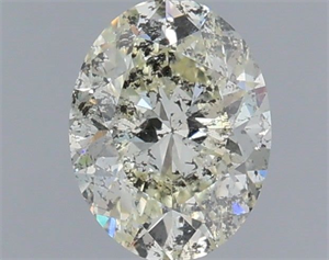 Picture of Natural Diamond 1.01 Carats, Oval with  Cut, K Color, I1 Clarity and Certified by IGI