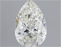 Natural Diamond 1.00 Carats, Pear with  Cut, G Color, VVS2 Clarity and Certified by IGI