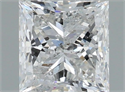 Natural Diamond 1.50 Carats, Princess with  Cut, G Color, I1 Clarity and Certified by IGI