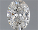 Natural Diamond 1.03 Carats, Oval with  Cut, G Color, I1 Clarity and Certified by IGI