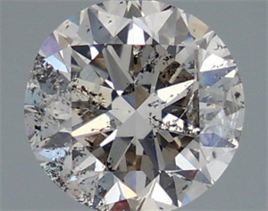 Picture of Natural Diamond 1.00 Carats, Round with Very Good Cut, K Color, SI2 Clarity and Certified by IGI