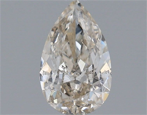 Picture of Natural Diamond 0.62 Carats, Pear with  Cut, J Color, SI2 Clarity and Certified by IGI