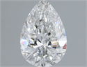 Natural Diamond 0.97 Carats, Pear with  Cut, F Color, SI2 Clarity and Certified by IGI
