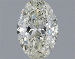 Picture of Natural Diamond 1.02 Carats, Oval with  Cut, I Color, SI2 Clarity and Certified by IGI