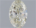 Natural Diamond 1.50 Carats, Oval with  Cut, K Color, SI2 Clarity and Certified by IGI