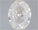 Natural Diamond 1.50 Carats, Oval with  Cut, H Color, I1 Clarity and Certified by IGI