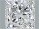 Natural Diamond 1.50 Carats, Princess with  Cut, G Color, I1 Clarity and Certified by IGI