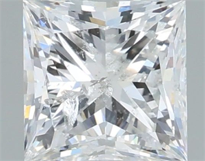 Picture of Natural Diamond 1.50 Carats, Princess with  Cut, F Color, I1 Clarity and Certified by IGI