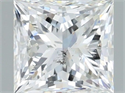 Natural Diamond 1.50 Carats, Princess with  Cut, G Color, SI2 Clarity and Certified by IGI