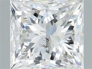 Picture of Natural Diamond 1.50 Carats, Princess with  Cut, G Color, SI2 Clarity and Certified by IGI