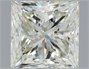 Natural Diamond 1.50 Carats, Princess with  Cut, J Color, SI2 Clarity and Certified by IGI
