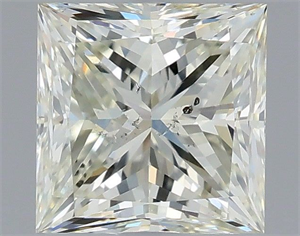 Picture of Natural Diamond 1.50 Carats, Princess with  Cut, J Color, SI2 Clarity and Certified by IGI