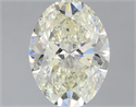 Natural Diamond 1.50 Carats, Oval with  Cut, J Color, SI1 Clarity and Certified by IGI