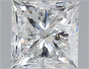 Natural Diamond 1.50 Carats, Princess with  Cut, F Color, I1 Clarity and Certified by IGI