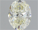 Natural Diamond 1.50 Carats, Oval with  Cut, K Color, VS2 Clarity and Certified by IGI