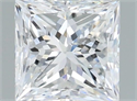 Natural Diamond 1.51 Carats, Princess with  Cut, F Color, SI2 Clarity and Certified by IGI