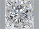 Natural Diamond 2.02 Carats, Princess with  Cut, E Color, SI2 Clarity and Certified by IGI
