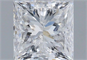 Natural Diamond 1.02 Carats, Princess with  Cut, E Color, I1 Clarity and Certified by IGI