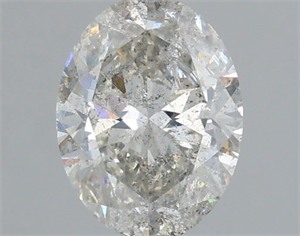 Picture of Natural Diamond 1.01 Carats, Oval with  Cut, H Color, I1 Clarity and Certified by IGI