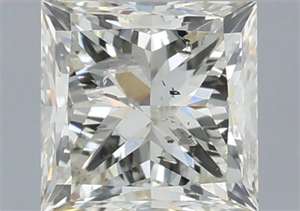 Picture of Natural Diamond 1.01 Carats, Princess with  Cut, K Color, I1 Clarity and Certified by IGI