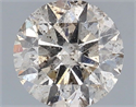 Natural Diamond 0.92 Carats, Round with Excellent Cut, K Color, I1 Clarity and Certified by IGI