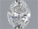 Natural Diamond 0.51 Carats, Oval with  Cut, E Color, I1 Clarity and Certified by IGI