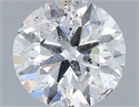 Natural Diamond 0.90 Carats, Round with Excellent Cut, F Color, I1 Clarity and Certified by IGI