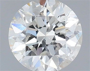Picture of Natural Diamond 0.42 Carats, Round with Excellent Cut, G Color, I1 Clarity and Certified by IGI