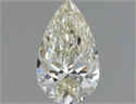 Natural Diamond 1.00 Carats, Pear with  Cut, K Color, SI1 Clarity and Certified by IGI