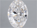 Natural Diamond 1.01 Carats, Oval with  Cut, F Color, I1 Clarity and Certified by IGI