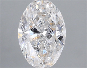 Picture of Natural Diamond 1.01 Carats, Oval with  Cut, F Color, I1 Clarity and Certified by IGI