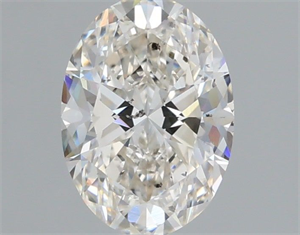 Picture of Natural Diamond 1.02 Carats, Oval with  Cut, H Color, SI2 Clarity and Certified by IGI