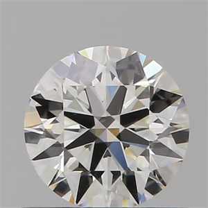 Picture of Natural Diamond 0.51 Carats, Round with Excellent Cut, I Color, IF Clarity and Certified by GIA