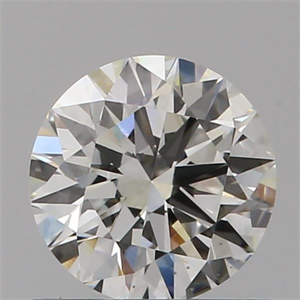 Picture of Natural Diamond 0.57 Carats, Round with Excellent Cut, H Color, VS1 Clarity and Certified by GIA