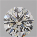 Natural Diamond 0.59 Carats, Round with Excellent Cut, H Color, SI1 Clarity and Certified by GIA