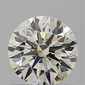 Picture of Natural Diamond 0.57 Carats, Round with Excellent Cut, N Color, VS1 Clarity and Certified by GIA