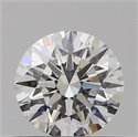 Natural Diamond 0.51 Carats, Round with Excellent Cut, G Color, VS2 Clarity and Certified by GIA