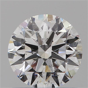 Picture of Natural Diamond 0.77 Carats, Round with Very Good Cut, D Color, SI2 Clarity and Certified by GIA