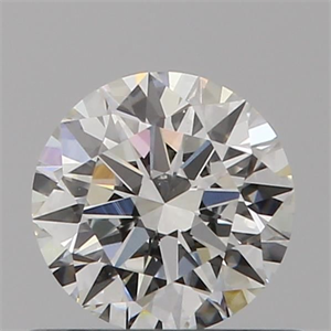 Picture of Natural Diamond 0.52 Carats, Round with Excellent Cut, G Color, VS2 Clarity and Certified by GIA
