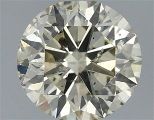 Picture of Natural Diamond 0.70 Carats, Round with Very Good Cut, N Color, SI2 Clarity and Certified by IGI