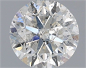 Natural Diamond 0.90 Carats, Round with Very Good Cut, I Color, I1 Clarity and Certified by IGI