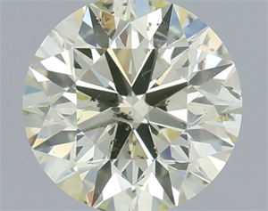 Picture of Natural Diamond 0.59 Carats, Round with Excellent Cut, N Color, SI2 Clarity and Certified by IGI