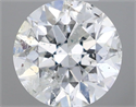 Natural Diamond 0.50 Carats, Round with Very Good Cut, G Color, I1 Clarity and Certified by IGI