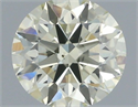 Natural Diamond 0.51 Carats, Round with Excellent Cut, N Color, SI1 Clarity and Certified by IGI