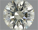 Natural Diamond 0.41 Carats, Round with Excellent Cut, N Color, IF Clarity and Certified by GIA