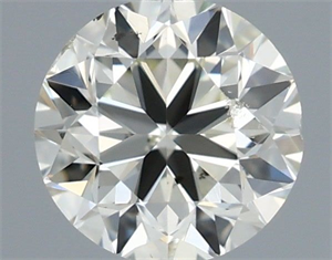 Picture of Natural Diamond 0.40 Carats, Round with Very Good Cut, J Color, SI1 Clarity and Certified by IGI
