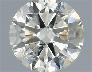 Picture of Natural Diamond 0.41 Carats, Round with Excellent Cut, J Color, SI2 Clarity and Certified by IGI