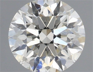 Picture of Natural Diamond 0.40 Carats, Round with Excellent Cut, I Color, SI1 Clarity and Certified by IGI