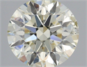 Natural Diamond 0.51 Carats, Round with Excellent Cut, N Color, SI2 Clarity and Certified by IGI